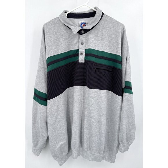 Greenline International Shirt Mens XXL Gray Cotton Blend Long Sleeve Collared - Picture 1 of 5